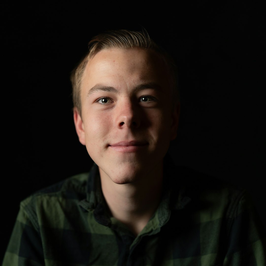 Studio portrait of a man in a casual shirt