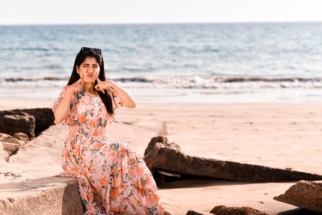 famous actress on beach