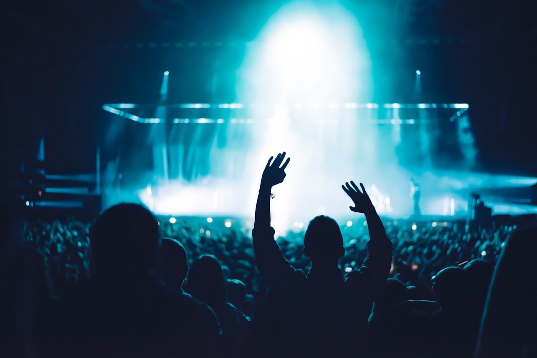 fans cheering at concert