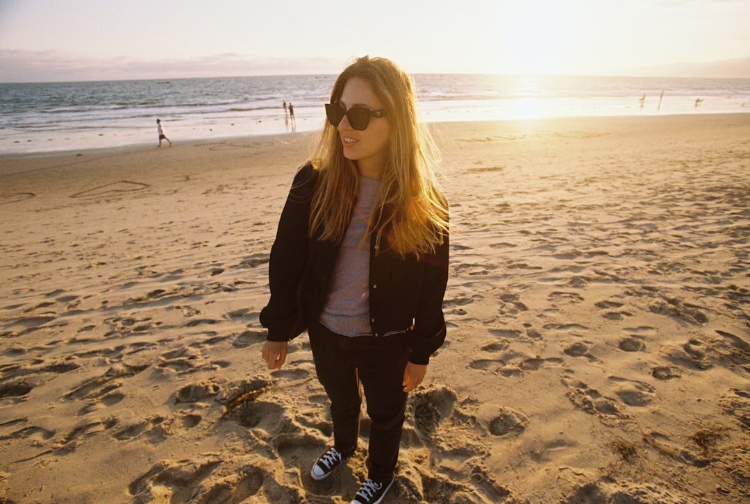 famous actress on beach