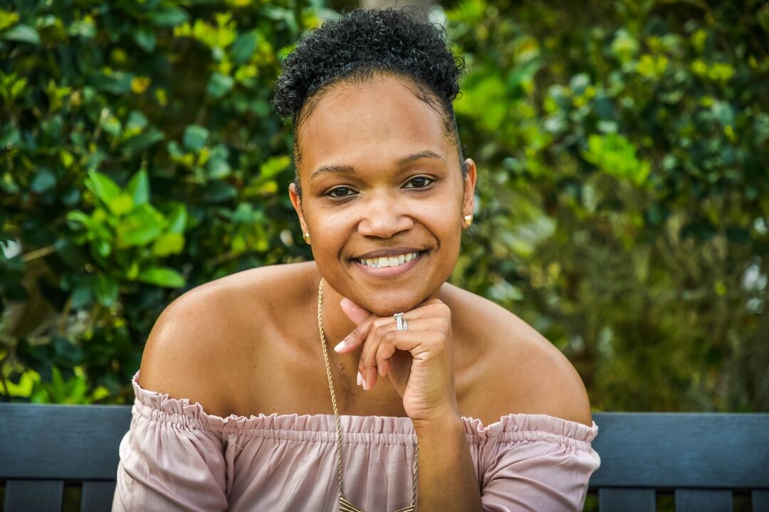 confident woman smiling