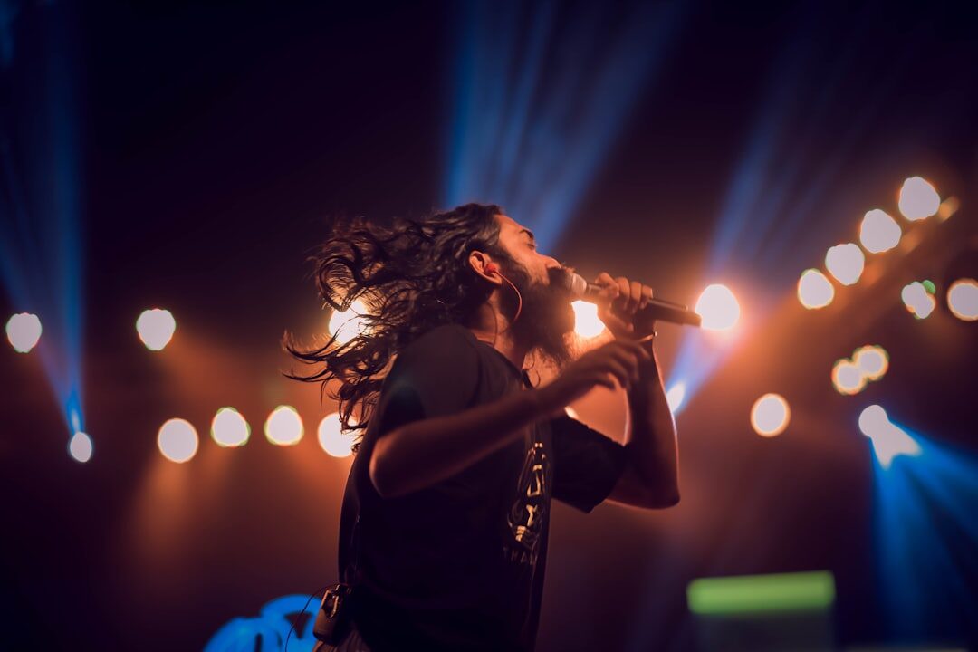 singer on stage